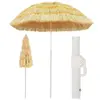 vidaXL Parasol de plage Naturel 180 cm Style hawaïen