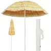 vidaXL Parasol de plage Naturel 240 cm Style hawaïen