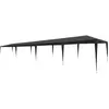 vidaXL Tente de réception 3x12 m PE Anthracite