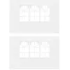 vidaXL Paroi de tente de réception 2 pcs avec fenêtre PE Blanc