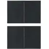 vidaXL Paroi de tente de réception 2pcs fermeture éclair PE Anthracite