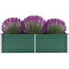 vidaXL Lit surélevé de jardin Acier galvanisé 160x40x45 cm Vert