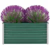vidaXL Lit surélevé de jardin Acier galvanisé 100x40x45 cm Vert
