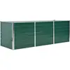 vidaXL Lit surélevé de jardin Acier galvanisé 240x80x77 cm Vert