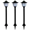 vidaXL Lampe solaire à LED d'extérieur 3 pcs Noir