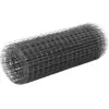 vidaXL Grillage Acier avec revêtement en PVC 25x0,5 m Gris