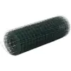 vidaXL Grillage Acier avec revêtement en PVC 25x0,5 m Vert
