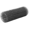 vidaXL Grillage Acier avec revêtement en PVC 10x0,5 m Gris