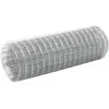 vidaXL Grillage pour volière Acier galvanisé 25x0,5 m Argenté