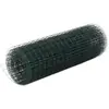 vidaXL Grillage Acier avec revêtement en PVC 10x0,5 m Vert