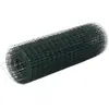 vidaXL Grillage Acier avec revêtement en PVC 10x0,5 m Vert