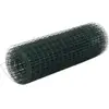 vidaXL Grillage acier avec revêtement en PVC 25x0,5 m vert