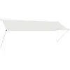 vidaXL Auvent rétractable 350x150 cm Crème