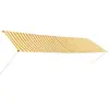 vidaXL Auvent rétractable 400x150 cm Jaune et blanc