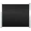 vidaXL Auvent Latéral Rétractable 120 X 300 Cm Noir