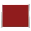Auvent latéral rétractable 120 x 300 cm Rouge vidaXL