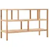 vidaXL Étagère de salle de bain Bois de noyer massif 100x40x65 cm