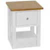 vidaXL Table de chevet 36 x 30 x 47 cm Bois de chêne massif
