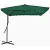 vidaXL Parasol d'extérieur avec mât en acier 250 x 250 cm Vert