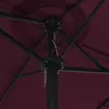 vidaXL Parasol d'extérieur avec mât en aluminium rouge bordeaux