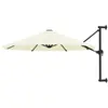 vidaXL Parasol mural avec mât métallique 300 cm Sable