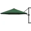 vidaXL Parasol mural avec mât métallique 300 cm Vert