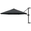 vidaXL Parasol mural avec mât métallique 300 cm Anthracite