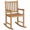 vidaXL Chaise à bascule bois de teck massif