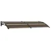 vidaXL Auvent de porte Noir 240x100 cm PC
