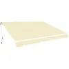 vidaXL Auvent pliable manuel 400 cm Crème