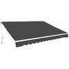 vidaXL Auvent pliable manuel 500 cm Anthracite