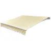 vidaXL Auvent pliable manuel 300 cm Jaune/blanc