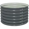 vidaXL Lit surélevé de jardin 80x80x44 cm Acier galvanisé Gris