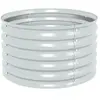 vidaXL Lit surélevé de jardin 80x80x44 cm Acier galvanisé Argenté
