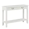 vidaXL Table console Blanc 110x35x80 cm Bois