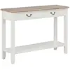 vidaXL Table console Blanc 110x35x80 cm Bois
