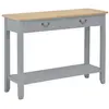 vidaXL Table console Gris 110x35x80 cm Bois