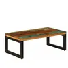 vidaXL Table basse 100x50x35 cm Bois de récupération solide et acier