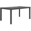 vidaXL Table de jardin Marron 150x90x72 cm Plastique Aspect de rotin