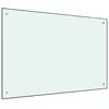 vidaXL Dosseret de cuisine Blanc 90x60 cm Verre trempé