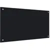 vidaXL Dosseret de cuisine Noir 90x50 cm Verre trempé