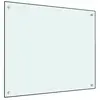 vidaXL Dosseret de cuisine Blanc 70x60 cm Verre trempé