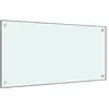 vidaXL Dosseret de cuisine Blanc 80x40 cm Verre trempé