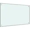 vidaXL Dosseret de cuisine Blanc 80x50 cm Verre trempé