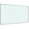 vidaXL Dosseret de cuisine Blanc 90x50 cm Verre trempé