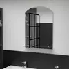 vidaXL Miroir mural avec étagère 50x70 cm Verre trempé