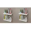 vidaXL Étagères murales 4 pcs Blanc 40 cm