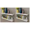 vidaXL Étagères murales 4 pcs Blanc 80 cm