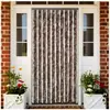 vidaXL Moustiquaire Beige et marron clair 90x220 cm Chenille
