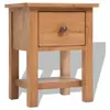 vidaXL Table de chevet 36x30x47 cm Bois de chêne massif
